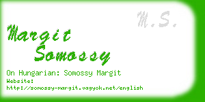 margit somossy business card